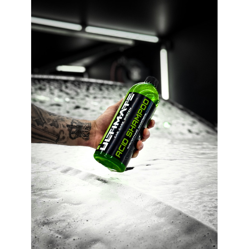 Кислотний автошампунь-концентрат 1:90 для ручної мийки Ultimate Acid Shampoo - 1л.