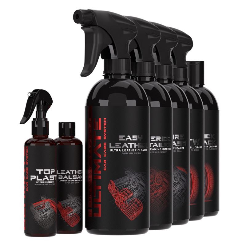 Набір для хімчистки шкіряного салону та догляду за авто Skin Care