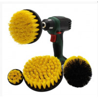 Набір нейлонових щіток для дриля жовті medium