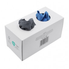 Мікрофібри в коробках синьо-сірого кольору 38 x 38 см (50шт)