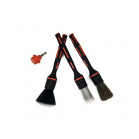 Набір Детейлінг-Пензлів різної жорсткості з прогумованою ручкою 3 шт